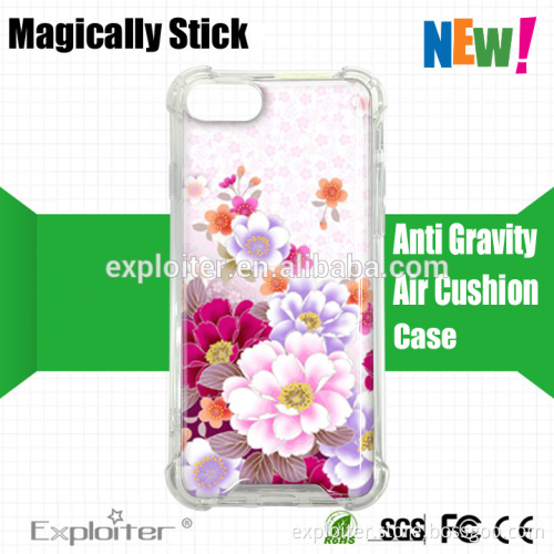 New arrivals Shenzhen 360 degree two sides full body protective cell phone case clear crystal soft tpu for iphone 7